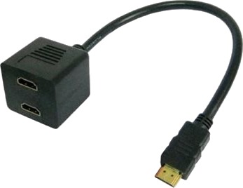 Techly 0,3 M HDMI Splitterkabel 2x HDMI Type A Standard Svart Techly 0,3 M HDMI Splitterkabel 2x HDMI Type A Standard Svart