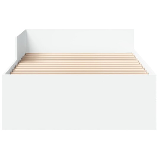 Sengeramme hvit 100x200 cm konstruert tre 8721102821875 Sengeramme hvit 100x200 cm konstruert tre 8721102821875