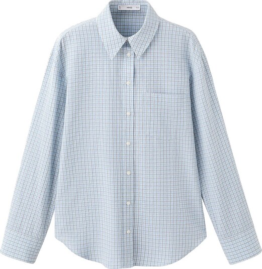 Mango Skjorte Shirt Cuackcua Blå