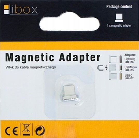 Usb-Adapter Libox Lb0155 Microusb – Magnetisk, Sølv (Lb0155)