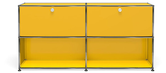 Usm - Usm Haller 9, Golden Yellow - Sideboards Og Skjenker - Fritz Haller,Paul Schärer - Gul - Metall