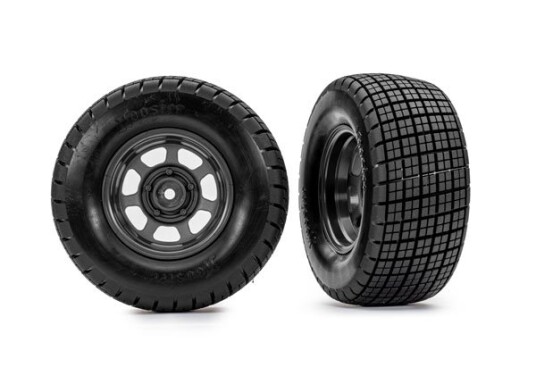 Traxxas 10473 Tires & Wheels Hoosier / Dirt Oval 2WD Front 2