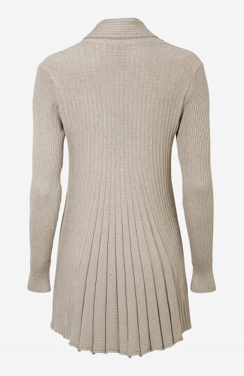 Lang ribbet cardigan