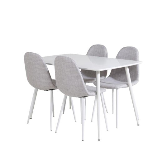 Venture Home Spisegruppe Venture Home Pobbie med 4 Pobbie Stoler Hvit GR20567