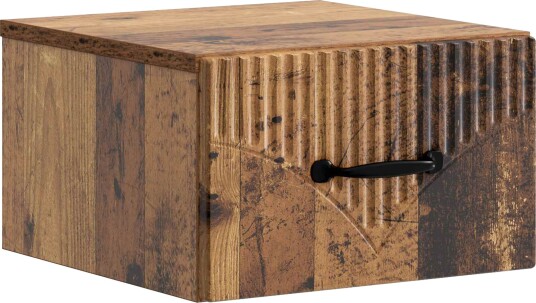  Vegghengt Nattbord Gammelt tre 34,5 x 33 x 20 cm Konstruert tre