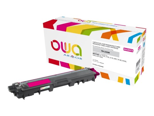 Owa - Magenta - Kompatibel - Gjenfabrikert - Tonerpatron Alternativ For: Brother Tn245m - For Brother Dcp-9015 Dcp-9020 Hl-3140 Hl-3150 Hl-3170 Mfc-9140 Mfc-9330 Mfc-9340
