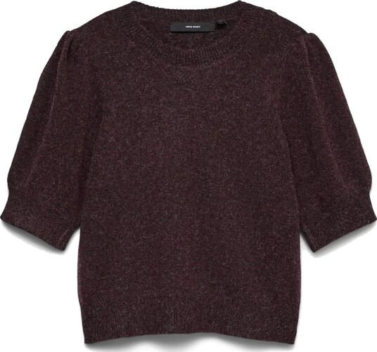 Vero Moda Vmdoffy 2/4 O Neck Pullover Ga Noos Burgundy S