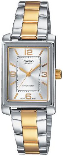 Casio Dameklokke LTP 1234PSG 7AEG Collection Sølvfarget/Gulltonet
