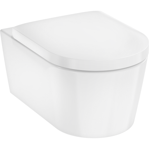 Hansgrohe Elupura S 540 Vegghengt Toalett, Uten Skyllekant, Rengjøringsvennlig, Hvit Hansgrohe Elupura S 540 Vegghengt Toalett, Uten Skyllekant, Rengjøringsvennlig, Hvit
