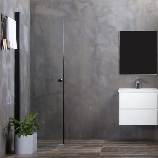 Bathlife Allsidig Dusjdør 100 cm, Sort Matt/Klart Glass Bathlife Allsidig Dusjdør 100 cm, Sort Matt/Klart Glass