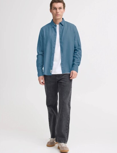Blend Bhbobby Linen L/S   Blue   M