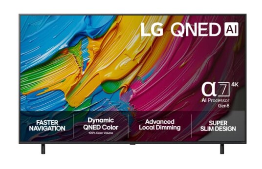 LG 50" QNED80 4K TV med AI Processor og HDR10 Pro