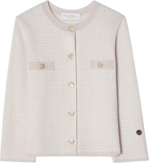 BUSNEL Elle Jacket Pepita Light Rose   Beige   40