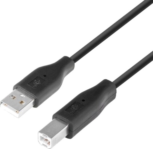 Tb Usb Am-Bm Kabel 1,8 M Sort Tb Usb Am-Bm Kabel 1,8 M Sort