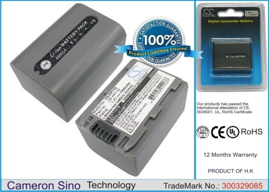 Cameron Sino Batteri til kamera for Sony DCR-HC41, DCR-DVD403, DCR-DVD203 m.fl.
