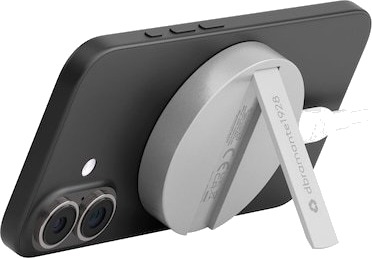 Dbramante1928 25W Qi2 Trådløs Magnetisk Lader med Stativ i Aluminium Dbramante1928 25W Qi2 Trådløs Magnetisk Lader med Stativ i Aluminium