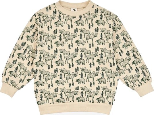 Müsli Forest Sweatshirt OAK/ FOREST GREEN 128