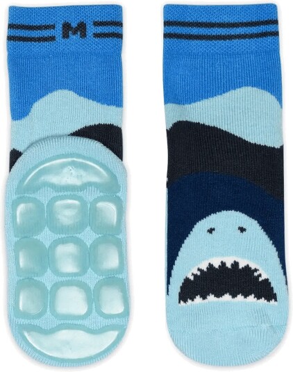 Melton Shark Socks Anti Slip NAVY INK 20/22