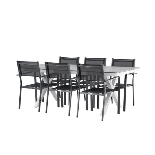 Spisegruppe Venture Home Garcia Bord med 6 Copacabana Stoler Spisegruppe Venture Home Garcia Bord med 6 Copacabana Stoler