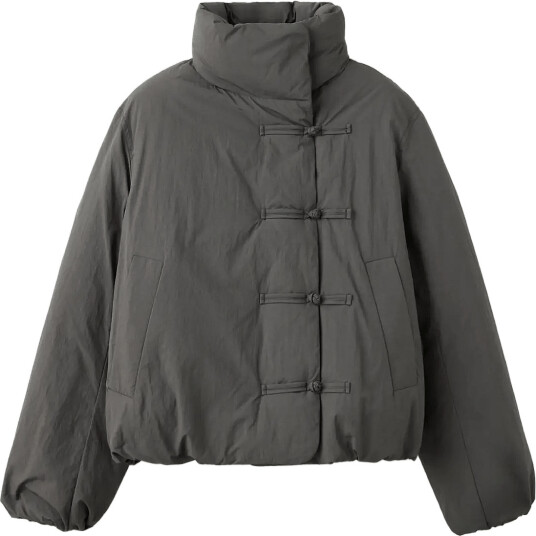 Mango Anorak Trufa   Grey   M