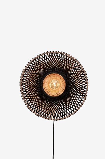 Good&Mojo   Vegglampe omvendt Kalimantan 40x12 cm Flerfarget