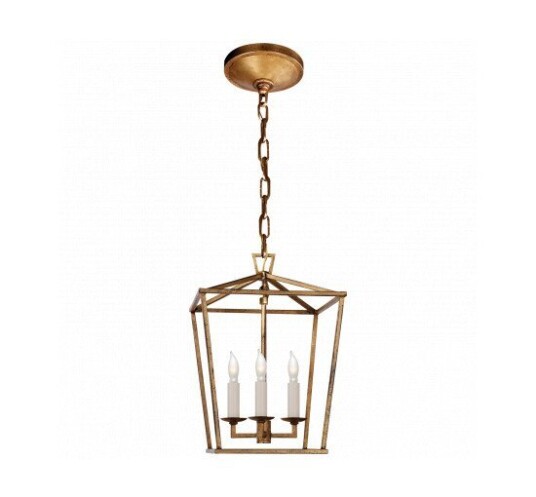 Darlana Mini Lantern Gilded Iron Darlana Mini Lantern Gilded Iron