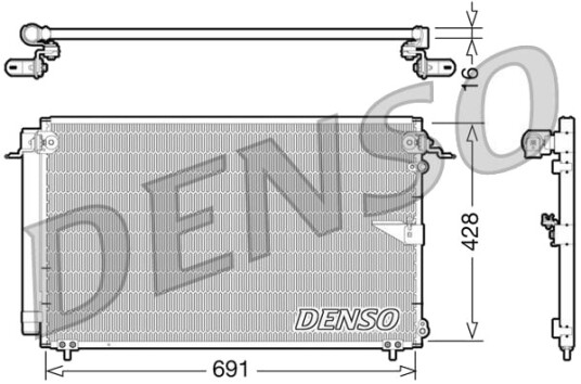 Kondensator klimaanlegg DENSO DCN51008