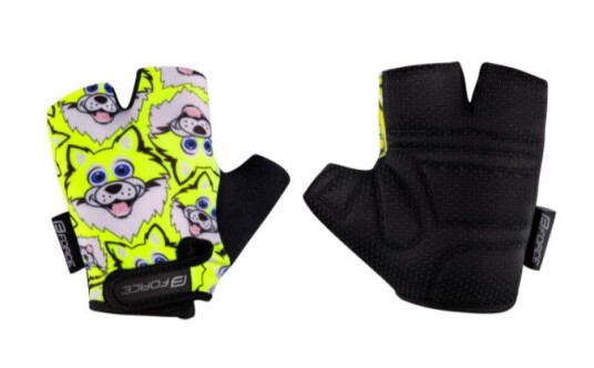 Force Wolfie Barnesykkelhansker Fluo / Svart
