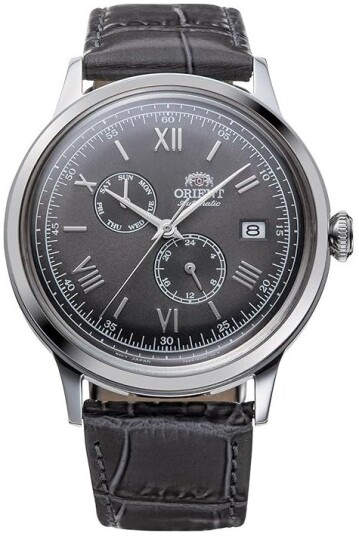Orient Herreklokke RA AK0704N30B Bambino Grå/Lær Ø40.5 mm