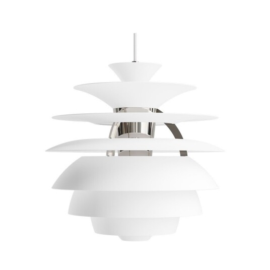 Louis Poulsen PH Snowball Pendel Soft White/High Lustre Chrome Plated