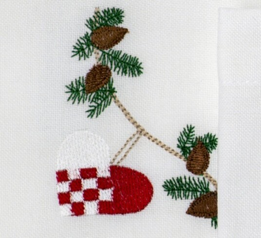 Langkilde & Søn Juleserviett med julehjerte Langkilde & Søn Juleserviett med julehjerte