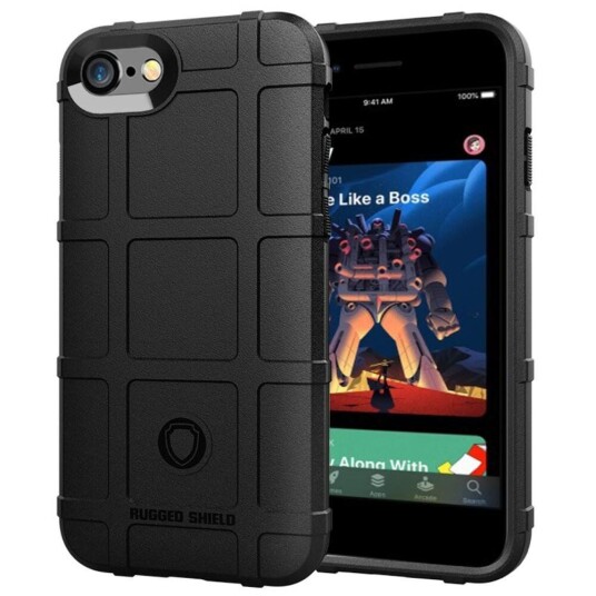 INCOVER iPhone SE (2022 / 2020) / 8 / 7 Deksel Rugged Shield Series - Svart