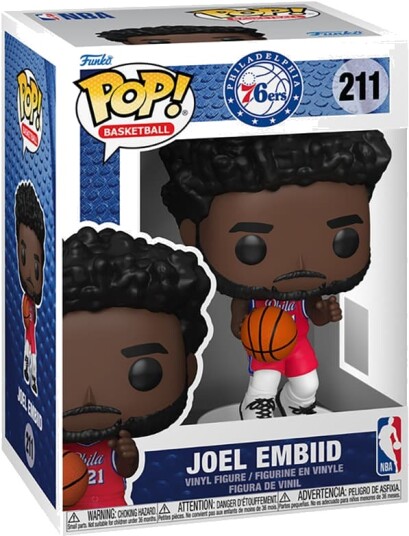 Funko POP Joel Embiid 76ers Actionfigur i Displayeske
