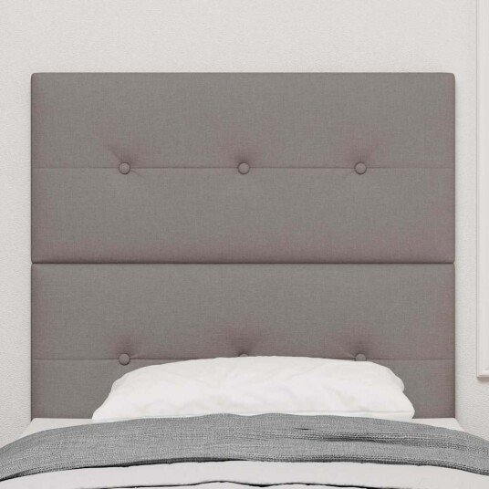 Hodegavl Med Knapp Tuftet Taupe 100 cm Stoff
