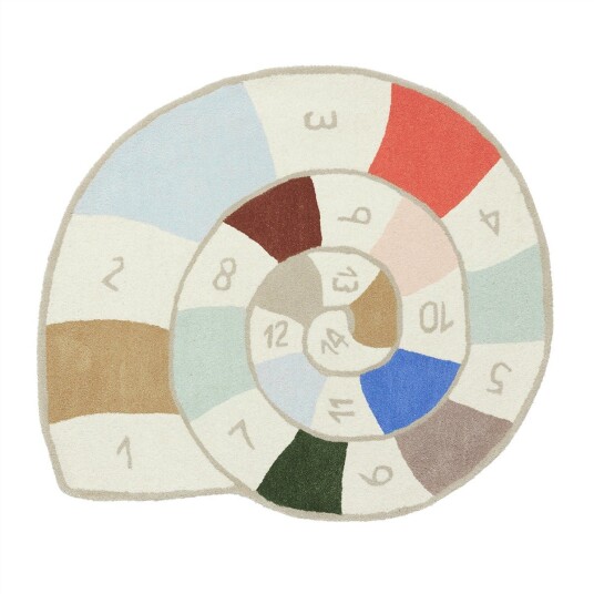 OYOY Mini Nautilus Hopscotch Gulvteppe 100x112 Multi