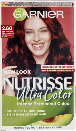 Garnier Nutrisse Ultra Color 2.60 Röd Svartbrun 2.60 Deep Cherry Black