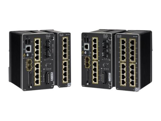 Cisco Catalyst Ie3300 Rugged Series   Network Advantage   Switch   Styrt   10 X 10/100/1000 + 2 X Sfp   Din Skinnemonterbar   Dc Power