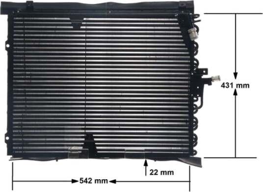 Kondensator MAHLE ORIGINAL AC 133 000S Kondensator MAHLE ORIGINAL AC 133 000S