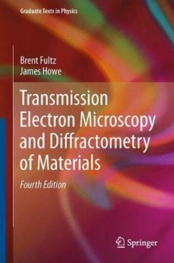 Transmission Electron Microscopy and Diffractometr