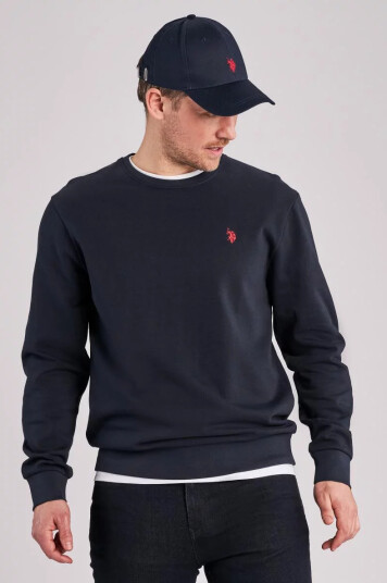 U.S POLO ASSN.  Hugo Reg SW USPA M SWEAT   19 4020 Dark Sapphire XL