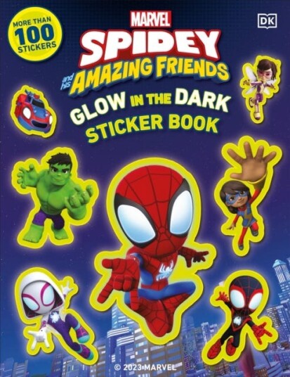 Marvel Spidey and His Amazing Friends Glow in the Dark Sticker Book  With More Than 100 Stickers