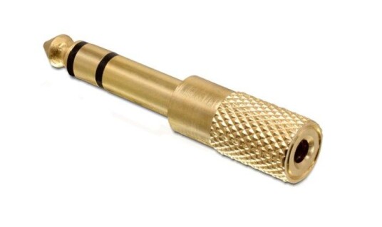 DeLock 6.3mm til 3.5mm Lydadapter med Gullkontakt