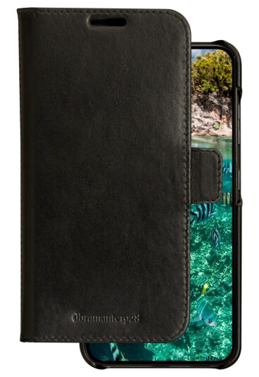 dbramante1928 Lynge Lommeboketuier for Samsung Galaxy S23 i Svart Lær med Bordstøtte