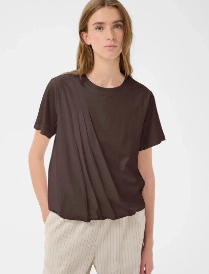 Karen By Simonsen Kbfatima Balloon Tee Brown M