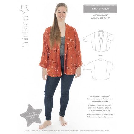 MiniKrea Kimono Størrelse 34 50