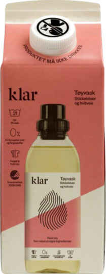 Klar Tøyvask Stikkelsbær Og Hvitveis Påfyll 750ml Klar Tøyvask Stikkelsbær Og Hvitveis Påfyll 750ml