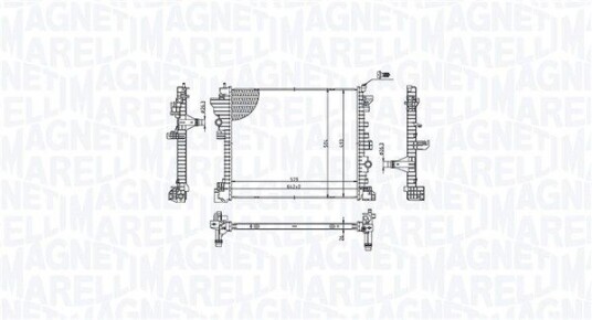 Radiator MAGNETI MARELLI 350213214300