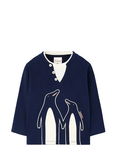 Boboli Knit T-Shirt Navy 116 Boboli Knit T-Shirt Navy 116