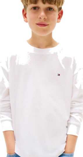 Tommy Hilfiger Genser - Hvit - Tommy Hilfiger - 12 år (152) - Genser
