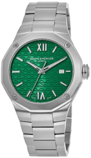 Baume & Mercier Dameklokke M0A10683 Riviera Grønn/Stål Ø36 mm